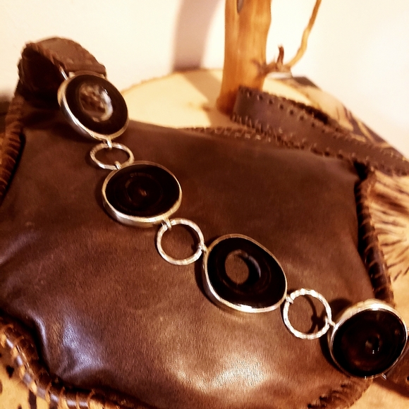 SANTESTEBAN B.Horn Emb. Calf Hair LTR HM Handbag-NWOT - Picture 7 of 16